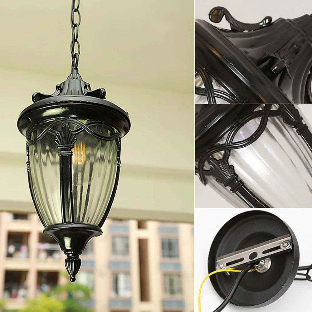 Outdoor Waterproof LED Chandelier Corridor Aisle Garden Lamp